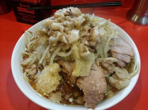 「小ラーメン野菜ニンニク脂カラメ」@ラーメン二郎 仙川店の写真