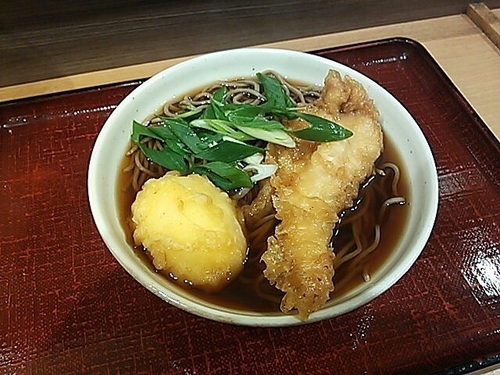 「親子天そば」@乱切りそば あずみの写真