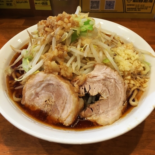 「豚道場ブラックラーメン大盛」@麺屋豚道場の写真
