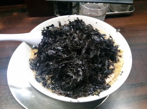 「岩のりらーめん」@らーめん潤 蒲田店の写真