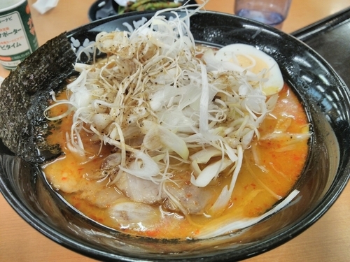 「嵐げんこつバリ辛らぁめん(味噌）」@らあめん花月嵐 高坂サービスエリア店の写真