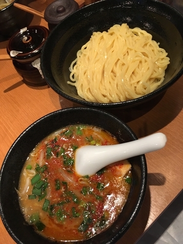 「カラシビつけ麺」@吉虎 東京 KICHITORA TOKYO 渋谷本店の写真