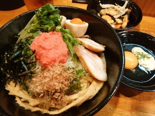 「期間限定：明太子まぜそば」@麺屋 鶏口の写真