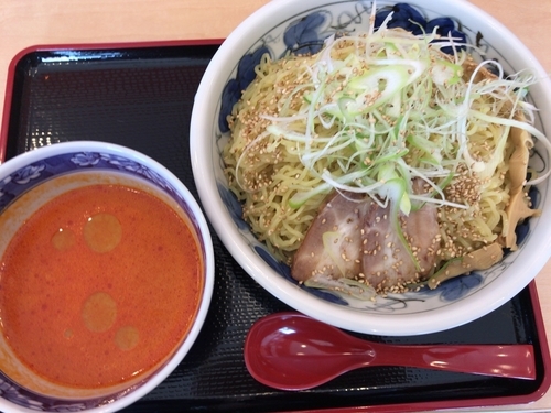 「冷やし担々つけ麺810円+大盛り100円」@ロクマルらーめん 南福島店の写真