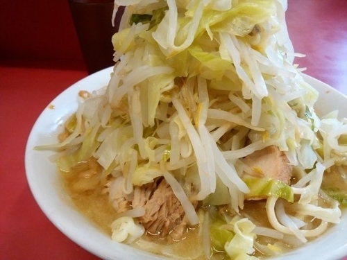 「小ラーメン（ニンニク少しヤサイアブラ）」@ラーメン二郎 ひばりヶ丘駅前店の写真