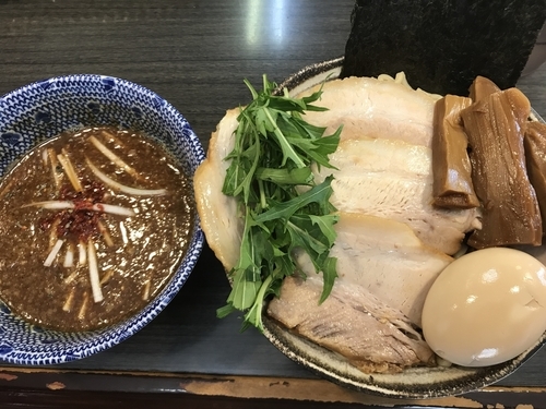 「つけ麺小 煮卵 チャーシュー」@ラーメンつけ麺 奔放の写真