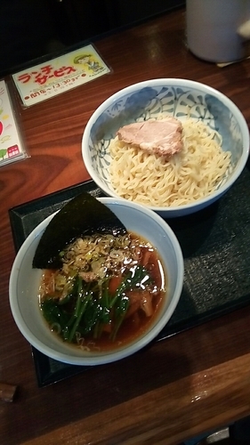 「つけそば（中盛）７８０円」@中華そば・つけそば専門店 一丸の写真