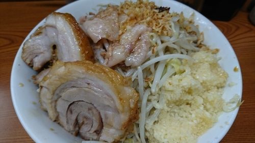 「小 汁なし(麺半分) ￥ 830」@ラーメン二郎 亀戸店の写真