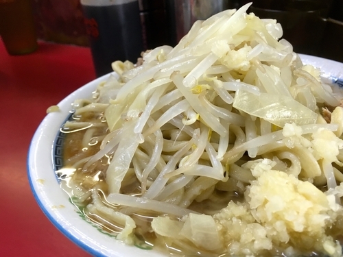 「小ラーメン・ニンニク」@ラーメン二郎 目黒店の写真