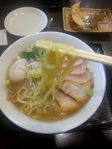 「鴨出汁（白）特製」@麺屋 葵の写真