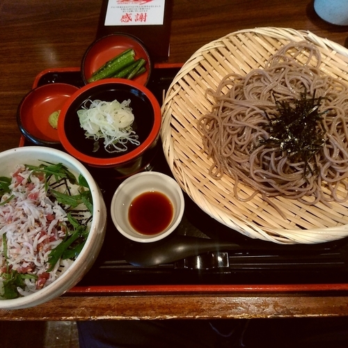 「梅しらす丼定食940円」@信州そば処 そじ坊 高崎モントレー店の写真