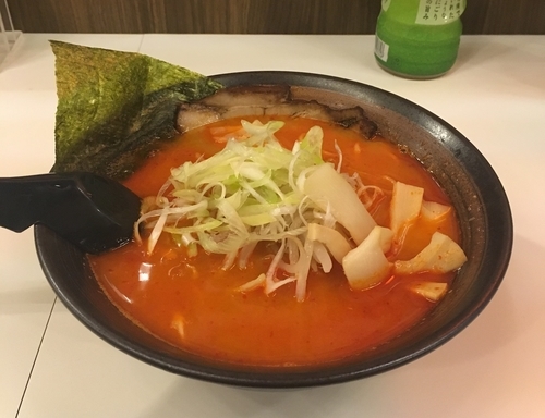 「辛い味噌らぁ麺」@濃厚つけ麺 まる家 仙台駅前店の写真