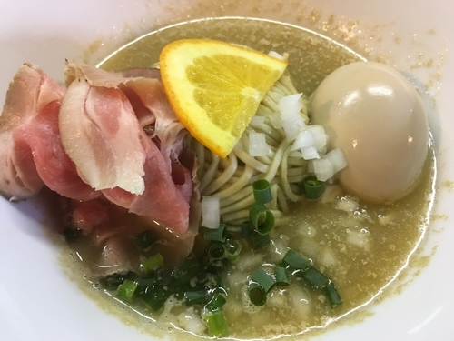 「気まぐれ  牡蠣と海老そば」@中華そば 先崎の写真