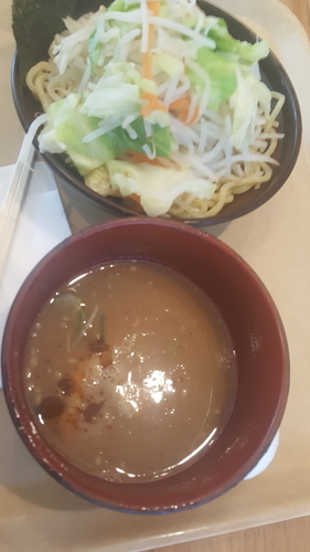 「魚介醤油野菜つけめん」@つけめん 潤やの写真