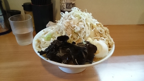 「ブラックデビル・豚増し(アブラショウガ)￥１０５０」@豚星。の写真