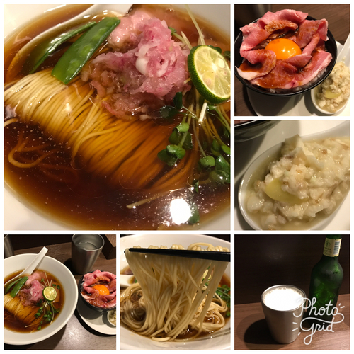 「【限定】津軽焼干ラーメン 青森ニンニクのユッケ丼 1000円」@八咫烏の写真