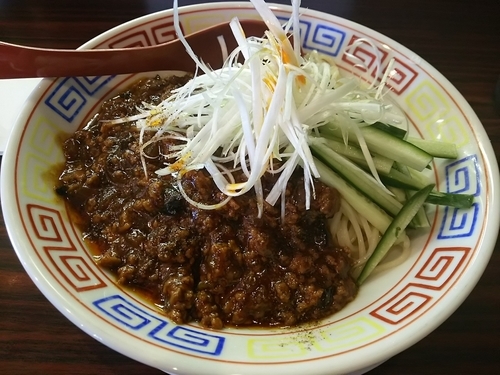 「【限定】ジャージャー麺　大盛り」@煮干しらあめん 燕黒の写真