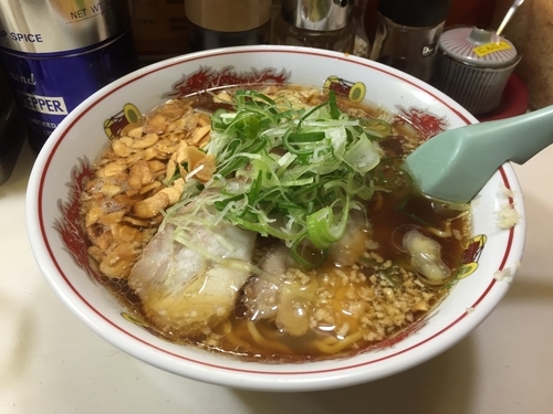 「ニンニクラーメン」@駅前ラーメン ひげの写真
