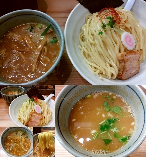 「季節の限定 味噌つけ麺（中盛）950円」@銀座 朧月の写真
