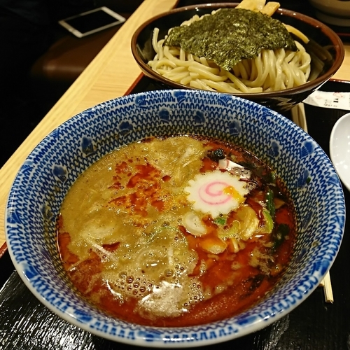 「担々つけめん 830えん 中盛り」@舎鈴 JRさいたま新都心ビル店の写真