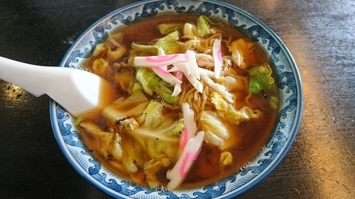 「スープ入り焼きそば　７５０円」@釜彦の写真