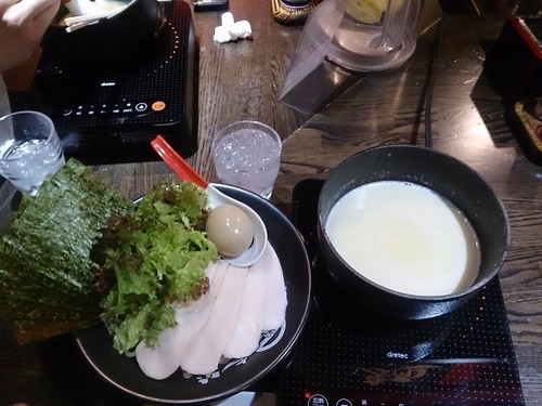 「濃厚鶏白湯つけ麺(塩) +味玉」@麺屋 時茂 西川口店の写真