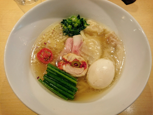 「特製塩そば」@饗 くろ㐂の写真