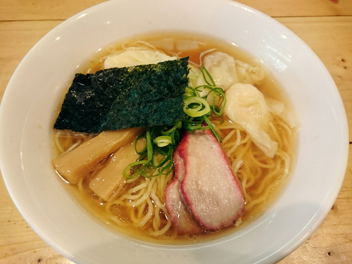 「特製ハーフワンタン麺(ミックス)」@支那そば 大和 稲荷町本店の写真