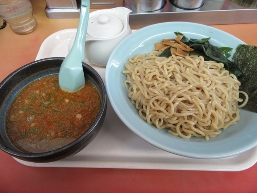 「限定　えび醤油つけめん中盛（１０００円）」@ラーメン山岡家 谷田部店の写真