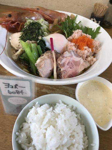 「【皐月の一杯】紅ズワイ＆赤海老和えそば（C）」@MENYA 食い味の道有楽の写真