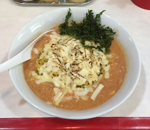 「えび&チーズタンタンメン 900円(開店記念 700円)」@奴が愛したタンタンメン メーギ・テントーチの写真