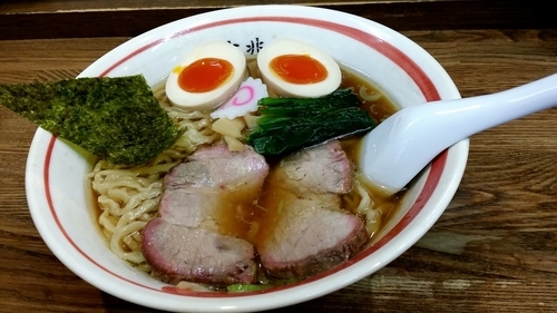 「中華そば＋煮玉子」@青竹平打ち中華そば 麺壱吉兆の写真