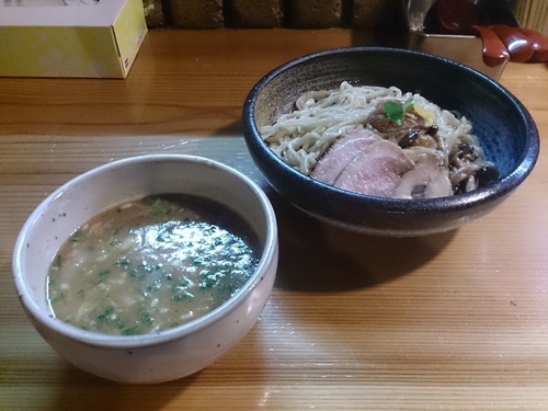「鴨白湯つけそば」@はりけんラーメン 南店の写真