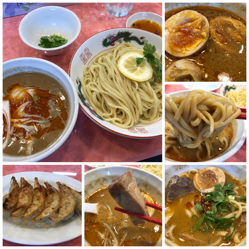 「ちょっと大人のつけ担々味玉800円＋餃子350円」@カッパラーメンセンターの写真