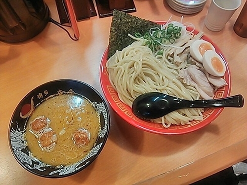 「博多水炊き味玉鶏つけ麺（大）」@博多一幸舎 池袋東口店の写真