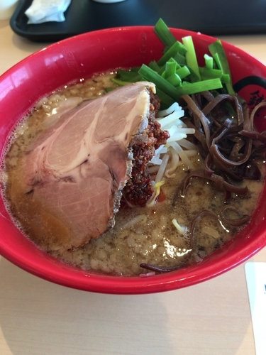 「たっぴらーめん（850円）辛みマシ」@らーめん鏡花 ららぽーと立川立飛店の写真