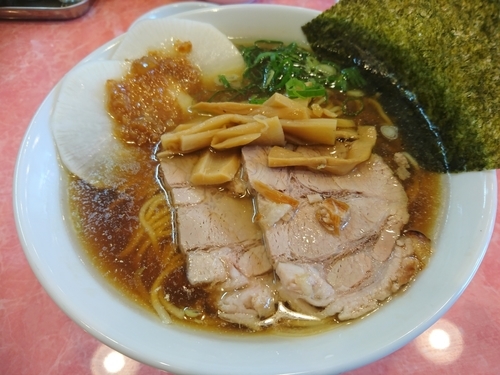 「中華そば750円＋ギョーザ(6ヶ)350円」@カッパラーメンセンターの写真