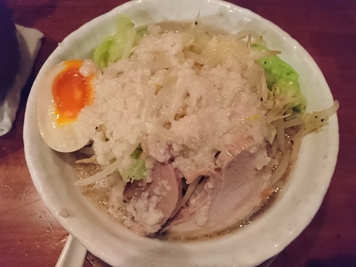 「スタミナらぁめん（野菜多め、アブラ多め、ニンニク少なめ）」@食彩麺酒房 響の写真