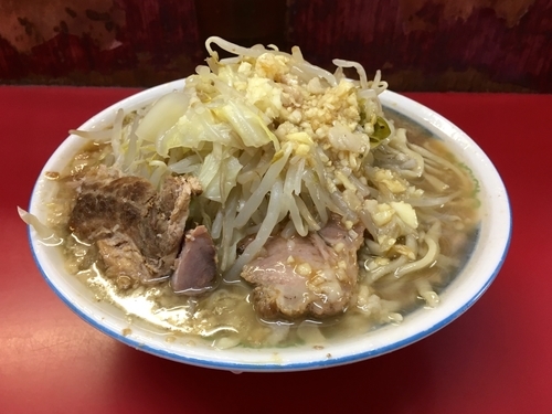 「小ラーメン・全部マシ」@ラーメン二郎 目黒店の写真