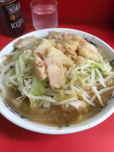 「小ラーメン  麺ヤサイ少なめ、アブラ」@ラーメン二郎 松戸駅前店の写真