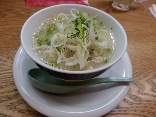 「鶏塩葱ラーメン430円」@魚民 高崎西口駅前店の写真