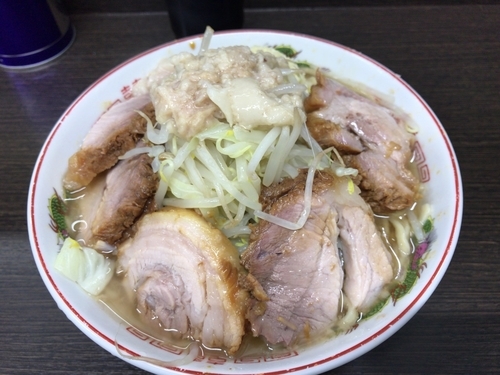 「小豚ラーメン(ニンニク、アブラ)850円」@ラーメン二郎 川越店の写真