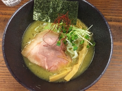 「濃厚牡蠣ソバ 貝めしセット(970円)」@貝だしラーメン 貝ガラ屋の写真