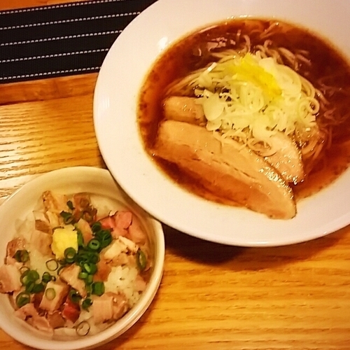 「【限定】六種魚介の冷や汁そば～ぶっかけ用ごはん付～９００円」@中華蕎麦 はざまの写真