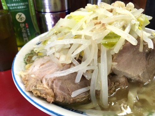 「小ラーメン 豚入り 全部マシ」@ラーメン二郎 目黒店の写真