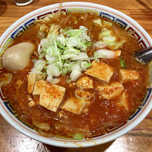 「デビルメン　800円　わけあり味玉　30円」@らーめん 田中家の写真