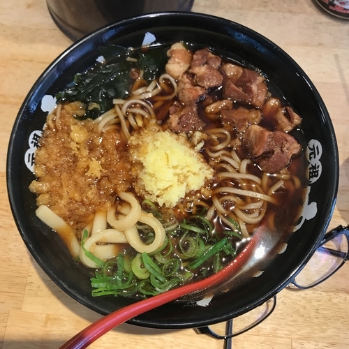 「肉肉両麺盛り(豚肉)」@肉肉うどん 東池袋店の写真