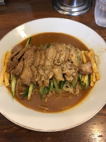 「冷やしそば（とりごま味）」@中華そば 萬福の写真