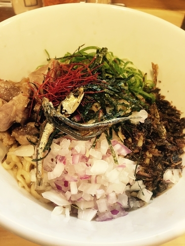 「煮干しまぜそば」@麺屋Mの写真