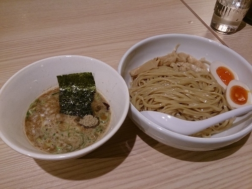 「味玉濃厚煮干しつけ麺」@煮干し中華そば 麺屋 銀星 池袋の写真